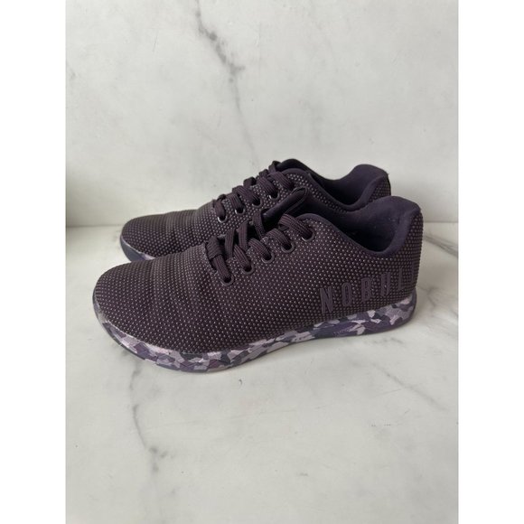 NOBULL Purple Training Camo Sneakers Size 7.5 - Picture 1 of 6